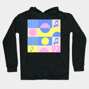 musical pattern Hoodie